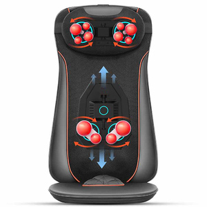 LEERCON-cojín de masaje eléctrico para cuello y espalda, cojín <span class=keywords><strong>Shiatsu</strong></span> portátil con vibración para coche y hogar, calentador, venta al por mayor - Product Image 1