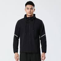 Veste coupe-vent personnalisée pour homme, tissu imperméable de haute qualité, toucher doux, fermeture éclair haute élasticité, réfléchissante, anti-UV