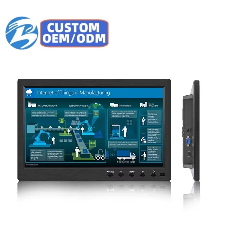 10.1 Inch Industrial Screen Open Frame Plastic Case Wall Mount IPS1280*800 Display Industrial Grade Lcd Monitor