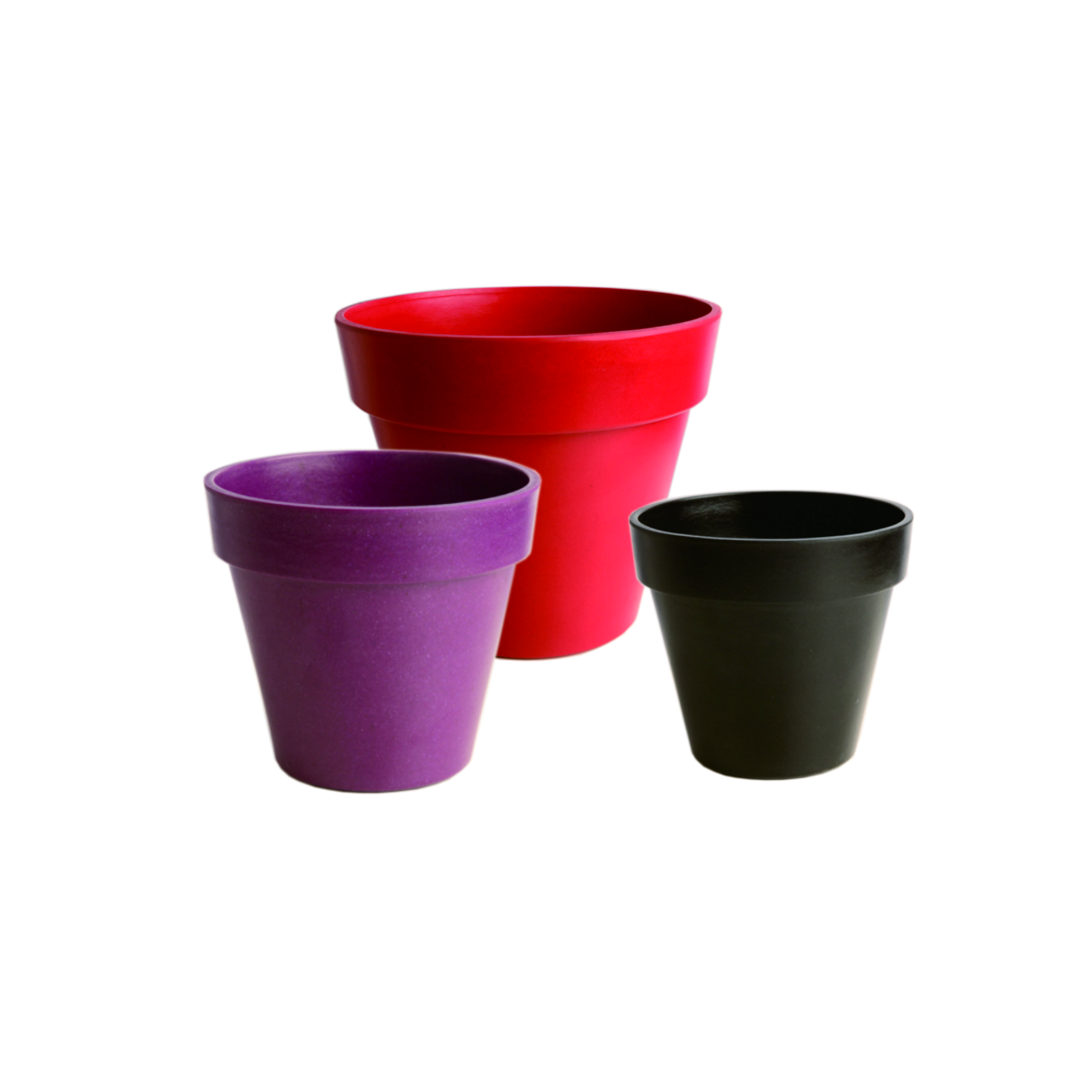 Eco-friendly Natural Bamboo Fiber Flower Pot Classic Design Indoor and Outdoor