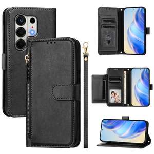 Prix plus bas pour Tecno Camon 50 4G Étui de téléphone en cuir avec fentes multi-cartes et fermeture éclair - Product Image 5