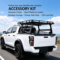 Couverture de benne de camionnette 4x4 personnalisée en alliage d'aluminium 2026, électrique, rétractable, étanche, avec verrouillage, type volet roulant rigide