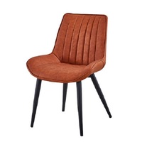 Chaise de salle à manger, ensemble de restaurant, meubles de chambre, chaises de salle à manger nordiques modernes en cuir, en métal, de luxe et bon marché pour la maison