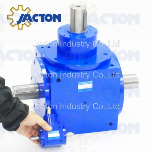 JTP280 Cubic Bevel Gearbox as a right angle Heavy duty gearbox in multiple jack arrangements larger mechanical system