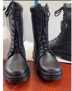 Bottes longues en cuir pleine fleur noir FARDG DFB1104 pour hommes en service public et personnel opérationnel - Product Image 2