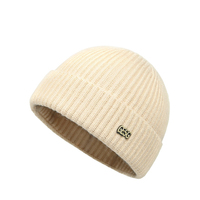 Produit tendance 2026, bonnets d'hiver classiques de haute qualité, broderie personnalisée du logo, bonnets en tricot, bonnet en tricot avec logo personnalisé