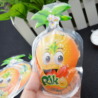Sachet d'emballage plastique personnalisé en forme de fruit pour boissons, idéal pour thé au citron, cerise, mangue, jus de banane