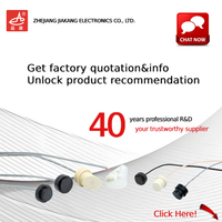 Sensor Aliran Cairan JIAKANG 1 MHz Transduser Ultrasonik PPS untuk Pemasangan di Pipa Air Minum