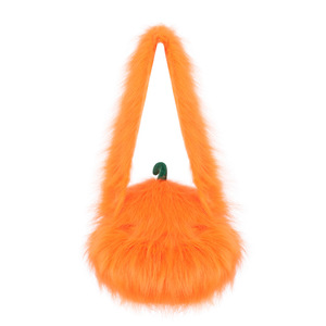 Mochila de Peluche de Calabaza Personalizada, Creativa, Súper Suave, Bolsa de Hombro de Calabaza para Niños, Regalo de Halloween - Product Image 6
