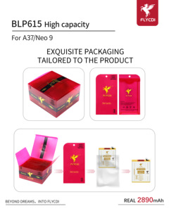 Flycdi <span class=keywords><strong>แบ</strong></span><span class=keywords><strong>ต</strong></span>เตอรี่<span class=keywords><strong>โทรศัพท์</strong></span>มือถือ0รอบสำหรับ <span class=keywords><strong>A37</strong></span> <span class=keywords><strong>OPPO</strong></span> Neo 9 BLP615 - Product Image 5