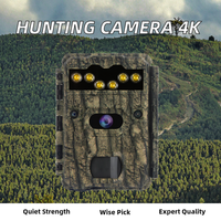 Caméra de chasse extérieure infrarouge 940nm, caméra de sentier LED étanche IP67, alimentée par batterie, 36MP CMOS, 1080p/4K, prise en charge carte SD 512 Go