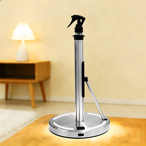 Stainless Steel Dual Power <b>Paper</b> Dispenser Adjustable LED <b>Tissue</b> <b>Paper</b> Towel Holder Stand with Suction Base for Bathroom & Home - Product Image 1