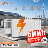 Conteneur de stockage d'énergie industriel SunArk CubeArk 5 MWh, batterie lithium-ion à refroidissement liquide, centrale solaire à grande échelle
