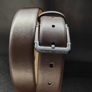 Cinturón Casual Personalizado para Hombre 2024, Hebilla de Aleación de Lujo de Una Sola Pieza, Cuero PU, Ancho de 3.2CM, Largo de 42MM, para Uso Diario, a la Moda - Product Image 3