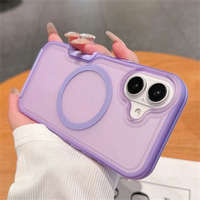 Coque de téléphone magnétique mate pour iPhone 18 Pro 17 16 15 14 Plus 13 11 XR XS, couleur bonbon, pare-chocs épaissi antichoc