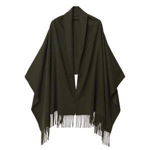 Syal rajut besar klasik, syal hangat kasmir 70*180cm musim gugur musim dingin, selendang rajut besar, pengaturan musiman motif riak air - Product Image 5