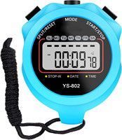 Chronomètre numérique avec fonction compte-tours et alarme, grand écran, idéal pour les entraîneurs sportifs, la natation et la course à pied