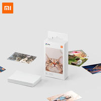 Orijinal Xiaomi ZINK cep yazıcı kağıdı kendinden yapışkanlı fotoğraf baskı 50 levhalar Xiaomi 3-inch Mini cep fotoğraf yazıcı