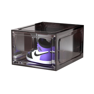 Acrylic Sneakers Transparent Shoe Box Storage Box Plastic Basketball Shoes Cabinet Sneakers Collection Box