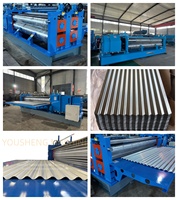 Máquina perfiladora de rodillos corrugados para la fabricación de tejas de acero, uso en pisos, maquinaria de construcción con motor de alta eficiencia
