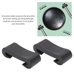 8PCS Tongue Drum Finger Sleeves Accesorio <span class=keywords><strong>de</strong></span> instrumento <span class=keywords><strong>de</strong></span> silicona con 2PCS Drumstick Holders - Product Image 3