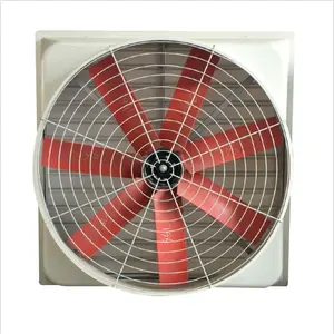 55-Inch Industrial High-Pressure FRP Cone Exhaust Fan Wall-Mounted Blower for Poultry Farm 220V AC Electric Current