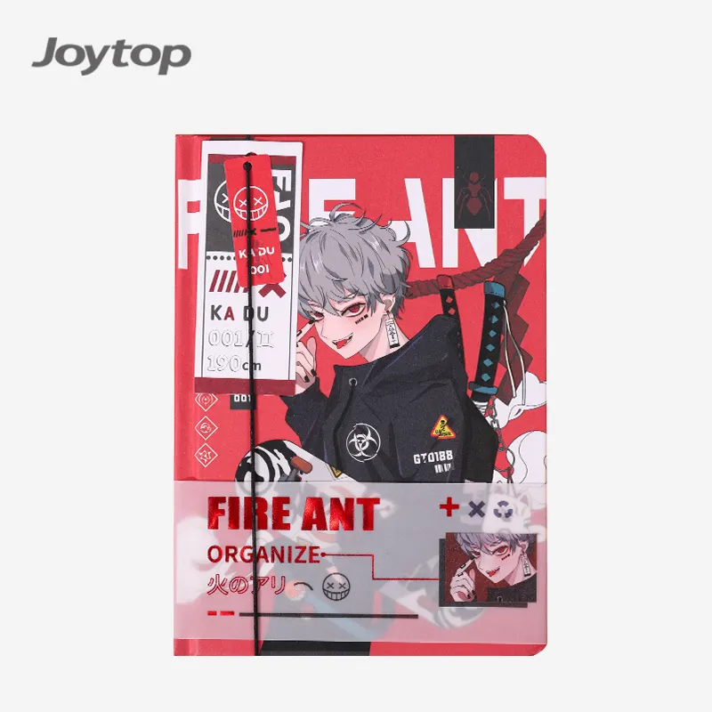 Joytop-Libreta de cartón A5 de fuego ANT para adolescentes, 96 hojas de Color en el interior de páginas, cuaderno de tapa dura de Anime, venta al por mayor, 2031