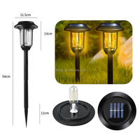 Lampe murale solaire extérieure IP65 étanche, panneau monocristallin 3.7V 800LM 3500K LED blanc chaud, 3 modes, lampe décorative pour jardin, patio, cour