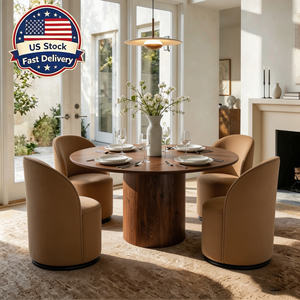 Silla de Comedor Moderna y Lujosa con Base Metálica y Tapicería de Terciopelo, Giratoria 360 Grados, para Sala de Estar, Restaurante, Hotel - Product Image 1