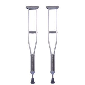 Greater China News Service Axillary Crutches Stainless Steel 9-Stage Adjustable <b>Spring</b> Shock Absorption For Elderly And Disabled - Product Image 5