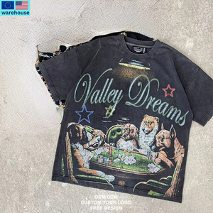 เสื้อพิมพ์ลายสัตว์แคปซูลสไตล์อเมริกันเสื้อยืดแนวสตรีทเสื้อยืดแฟชั่นเสื้อผ้า Y2k กราฟิกแนวโกธิคฮาราจูกุ - Product Image 4