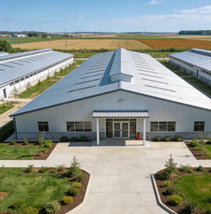 Endüstriyel Modern Tasarım Prefabrik Çelik Yapı Yetiştirme Deposu Tavuk Kümesi Kümes Hayvanları Çiftliği Domuz Ahırı ZHILIAN STEEL - Product Image 4