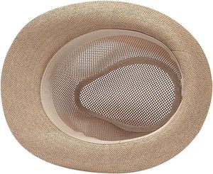 Sombrero de Paja Panamá al por Mayor para Hombres de Mediana Edad y Mayores, Transpirable, con Malla, Casual, para Pesca, Viajes, Ciclismo, de Ala Ancha, Unisex - Product Image 6