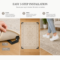 Tapis antidérapant lavable, amovible et réutilisable Gs pour tapis