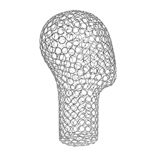 Vente en gros <span class=keywords><strong>mannequin</strong></span> de tête en fil de métal pour présentoir de chapeau perruques écharpe lunettes présentoir en forme de tête de <span class=keywords><strong>fer</strong></span> support pour magasin de détail - Product Image 3