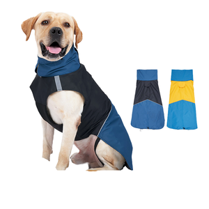 Nouveauté transfrontalière : Veste pour chien moderne, classique et simple, imperméable et coupe-vent en polyester, avec blocs de couleur, pour la nuit - Product Image 6