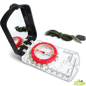 <span class=keywords><strong>Bussola</strong></span> Avanzata DC45-6E con Luce LED e Indicatore di Pendenza, Strumento di Livellamento Luminoso per Escursionismo e Sopravvivenza all'Aperto - Product Image 1