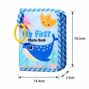 Wanna Care <span class=keywords><strong>Mon</strong></span> Premier Bébé : <span class=keywords><strong>Livre</strong></span> Photo en Tissu en Polyester Doux, Réutilisable, à Suspendre, Album <span class=keywords><strong>de</strong></span> Souvenirs pour Bébé avec Fonctionnalités Musicales - Product Image 5