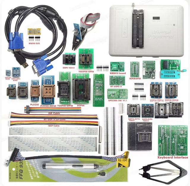 Factory Wholesale Universal Programmer Flash With Addapters and Cables Integrated Circuit RT809H