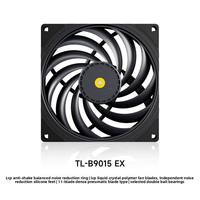 Thermalright 92 * 92 * 15mm ultra mince PC ventilateur de refroidissement double roulement à billes ventilateur de boîtier