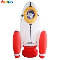 Cohete inflable de PVC para mayores gigante personalizado para eventos al aire libre para publicidad decoración de fiesta modelo de globo de bailarina de aire