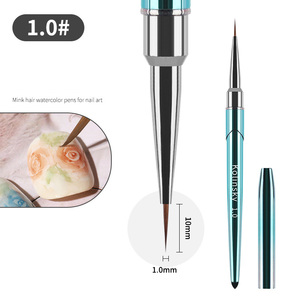 Pinceau à ongles en poils de Kolinsky, taille 1 2, pour estompage, dégradé, liner, détails, peinture à l'aquarelle pour ongles - Product Image 6