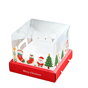 Boîte à gâteau en plastique transparent à faible MOQ et boîte à gâteau en plastique transparente pour la présentation en boulangerie-pâtisserie - Product Image 1