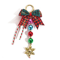 Nouveaux charms lettres perlés en acrylique/résine/lucite pour téléphones, sacs, porte-clés de Noël faits à la main, pendentifs, ornements, style bureau/carrière