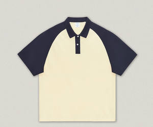 POLO estiva da uomo t-shirt manica corta da uomo e da donna marchio di moda americano sciolto colore contrasto risvolto manica corta da uomo <span class=keywords><strong>sh</strong></span> - Product Image 5