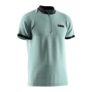 T-shirt de mode par sublimation pour homme avec poches sur les manches, polo décontracté à manches courtes avec fermeture éclair et col montant, chemises pour enfants - Product Image 3