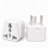 Adaptateur universel en cuivre pour prise de courant danoise, norme européenne à trois broches, 10A 250V, WD-20