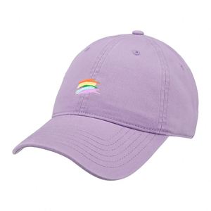 Casquettes de baseball vintage, sportives et élégantes, 6 panneaux, en coton lavé, logo brodé arc-en-ciel personnalisé, plusieurs couleurs disponibles - Product Image 1