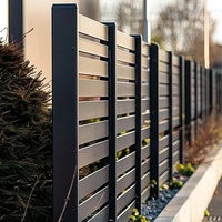 Clôture de sécurité en alliage d'aluminium, Garde-corps de sécurité moderne pour la maison, Portail de villa, Clôture d'intimité, Garde-corps de cour extérieure, Mur de jardin
