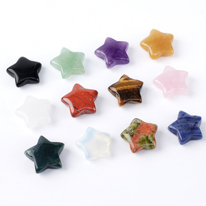 Perles d'améthyste sculptées en forme de mini-étoile de 15 mm, multicolores, en forme de pentagramme, pour la décoration intérieure - Product Image 3